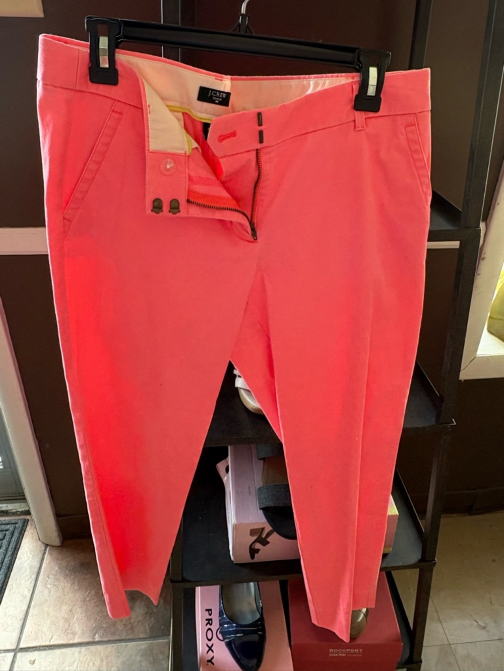 J. Crew Neon Pink City Fit Chino Pants